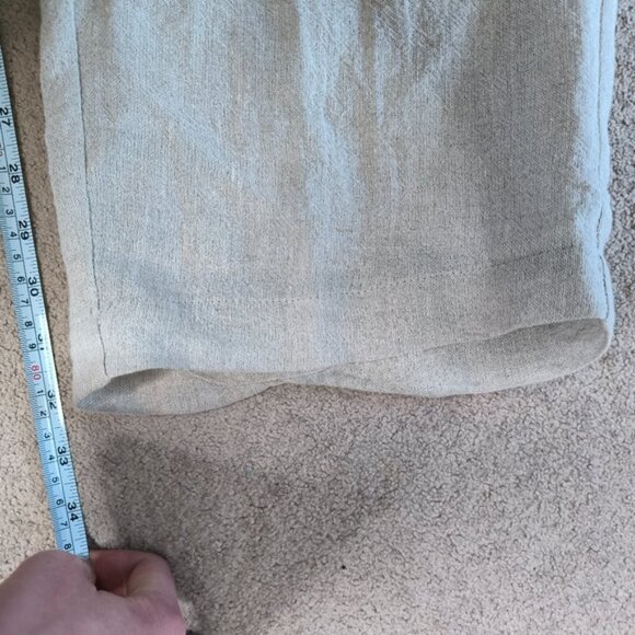 Toni T Denmark Flax Linen Coastal Lagenlook Wide Leg Stretch Boho Pants 22 Plus - Picture 9 of 10